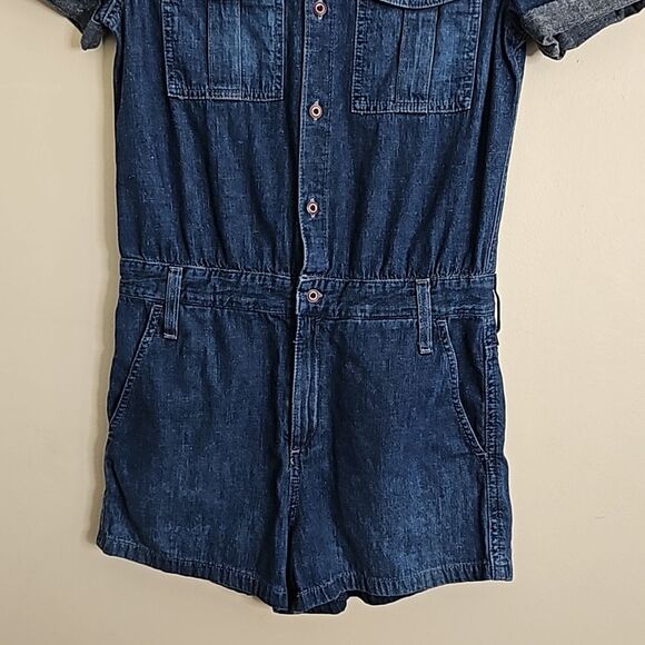 AG Adriano Goldschmeid “The Rhoda” Utility Romper XS Jean Short sleeve - Picture 5 of 16